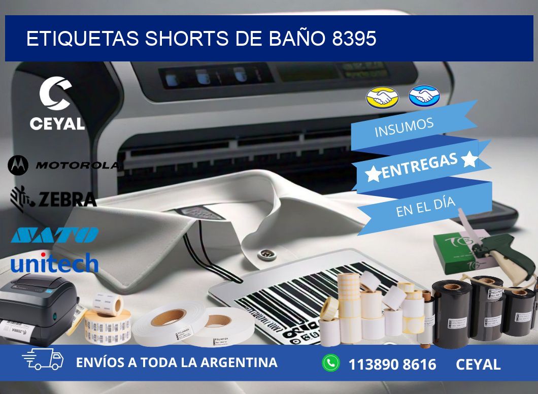 ETIQUETAS SHORTS DE BAÑO 8395