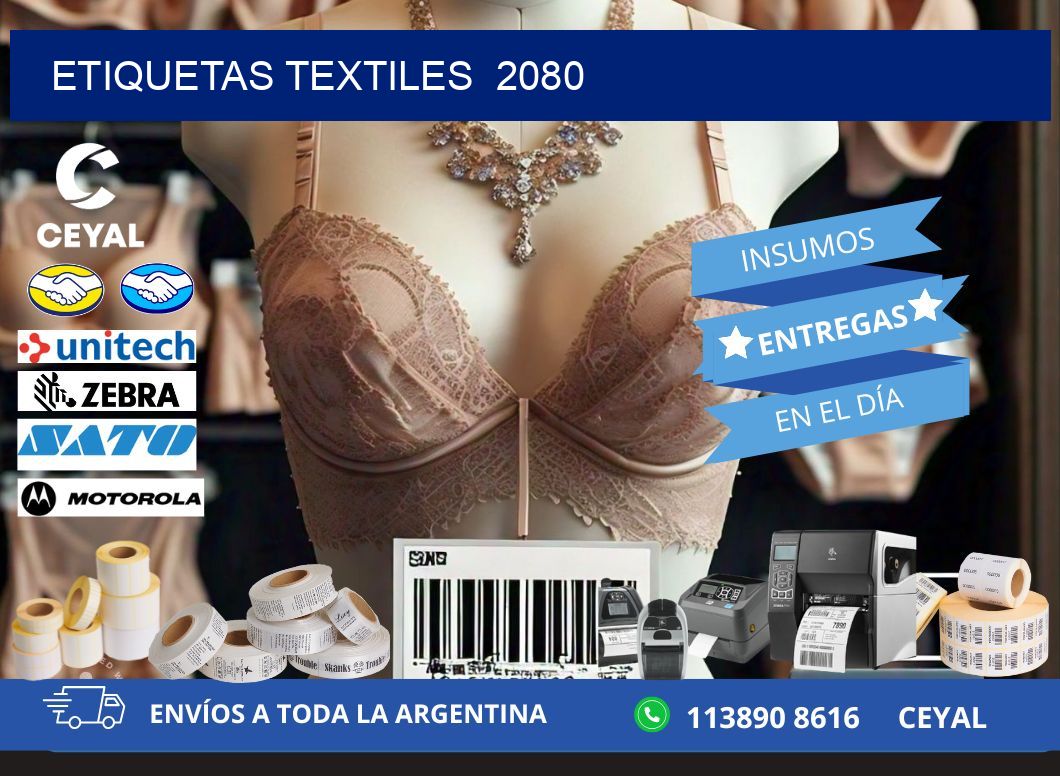 ETIQUETAS TEXTILES  2080