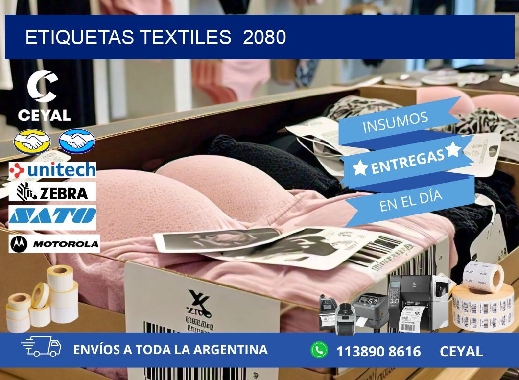 ETIQUETAS TEXTILES  2080