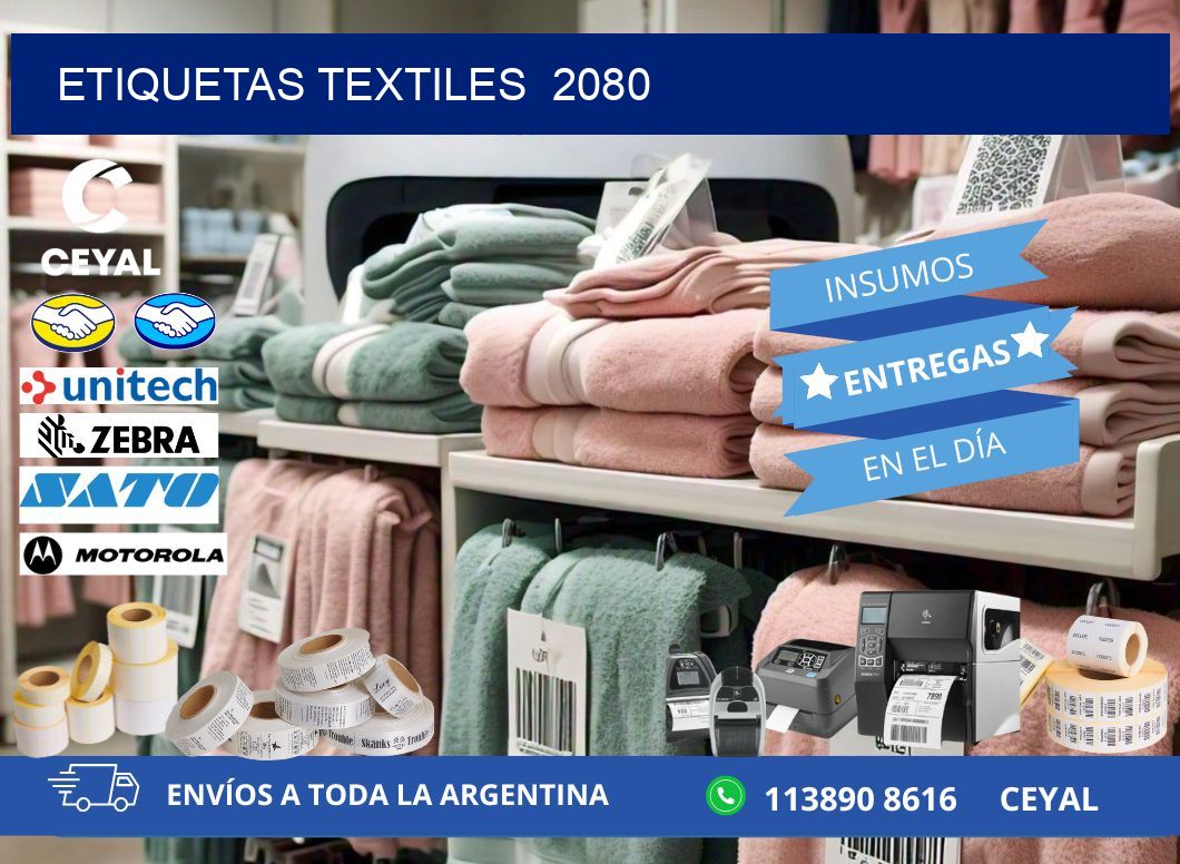 ETIQUETAS TEXTILES  2080