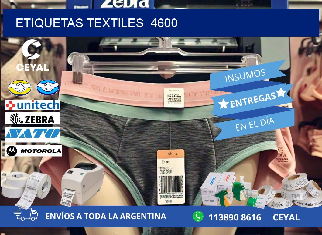 ETIQUETAS TEXTILES  4600