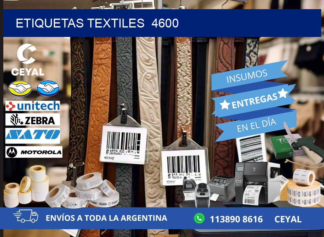 ETIQUETAS TEXTILES  4600