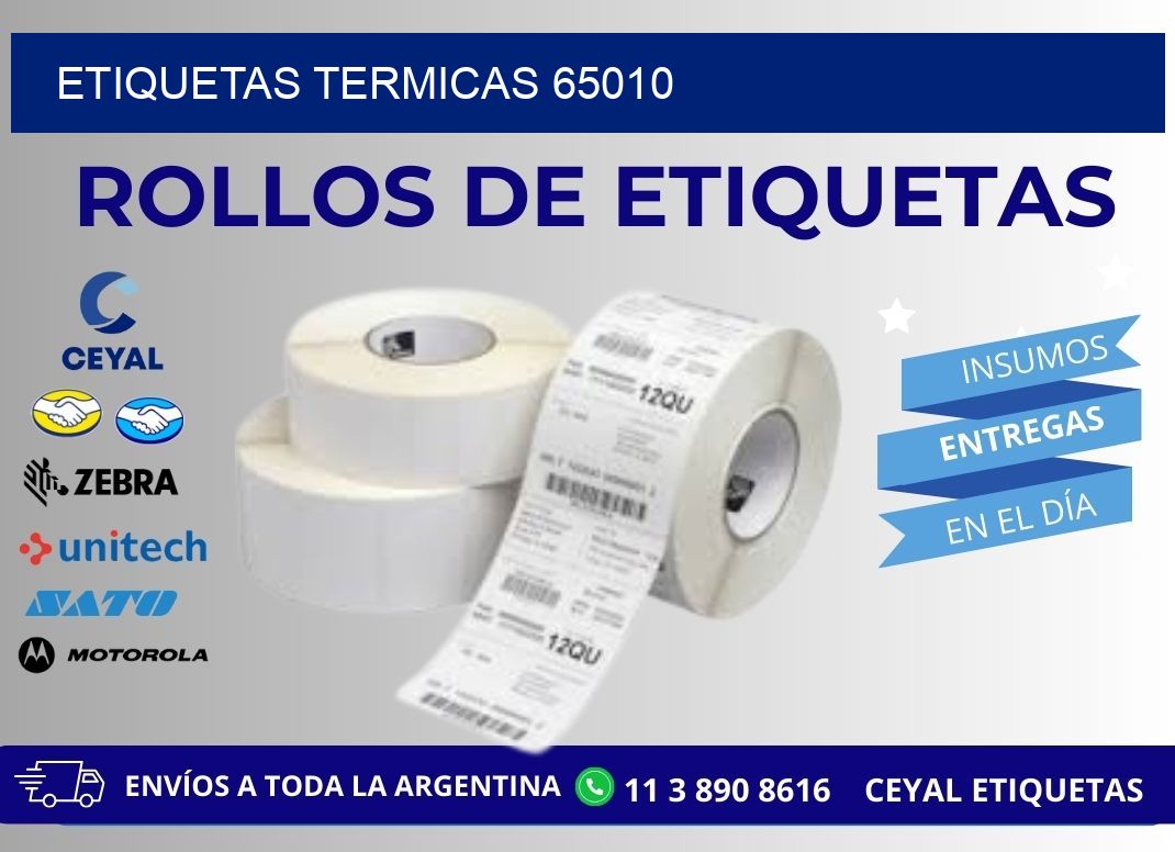 ETIQUETAS TERMICAS 65010