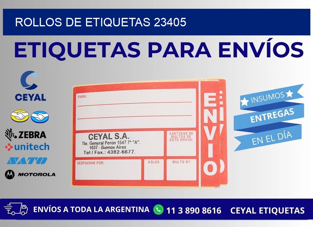 ROLLOS DE ETIQUETAS 23405