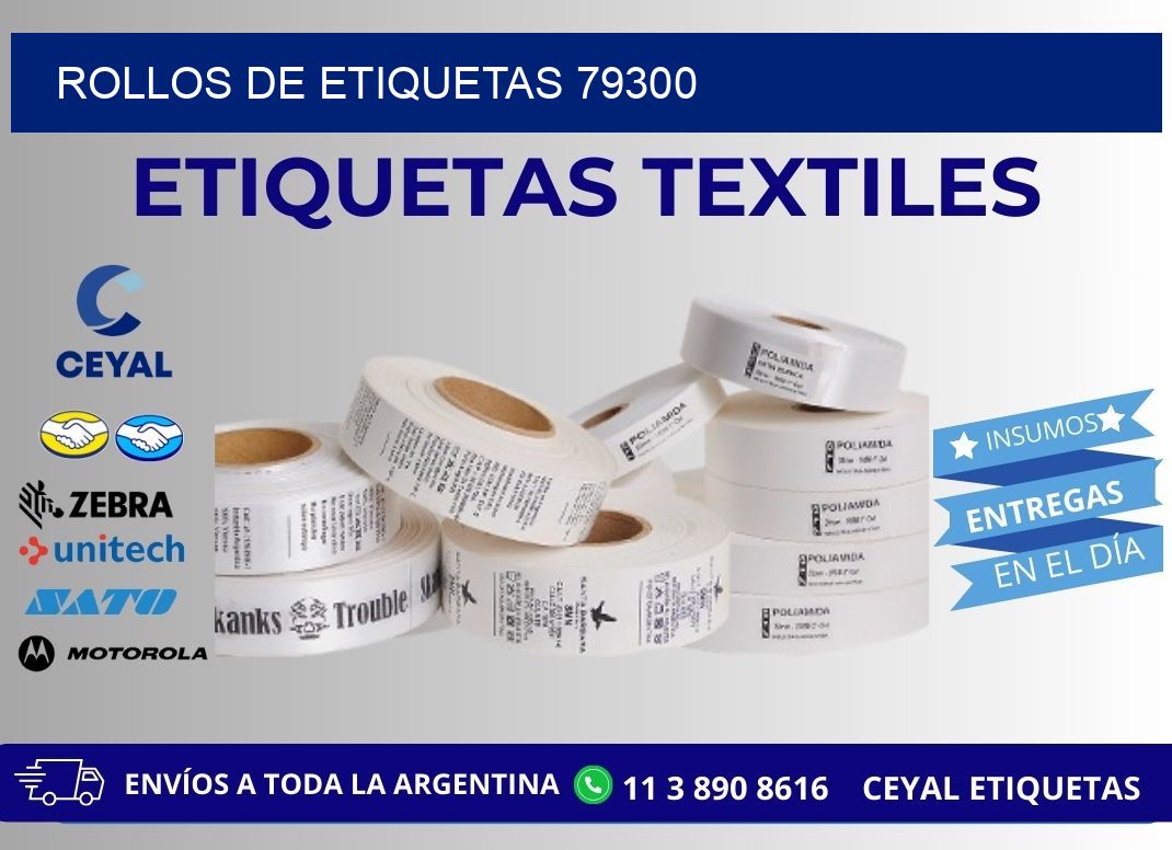 ROLLOS DE ETIQUETAS 79300